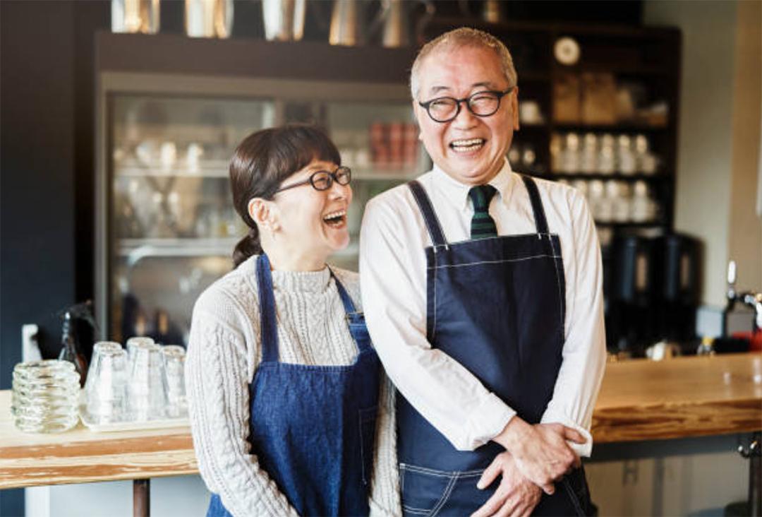 Older customers in Japan